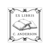 Lijst Persoonlijke Bibliotheek Ex Libris Boekpagi Rubberstempel (Afrduk)