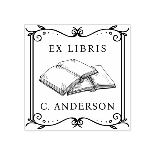  Lijst Persoonlijke Bibliotheek Ex Libris Boekpagi Rubberstempel (Afrduk)