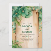 lijst QR code St Patrick's Day bruiloft Kaart (Voorkant)