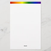 Lijst regenbooggradiënt briefpapier (Achterkant)