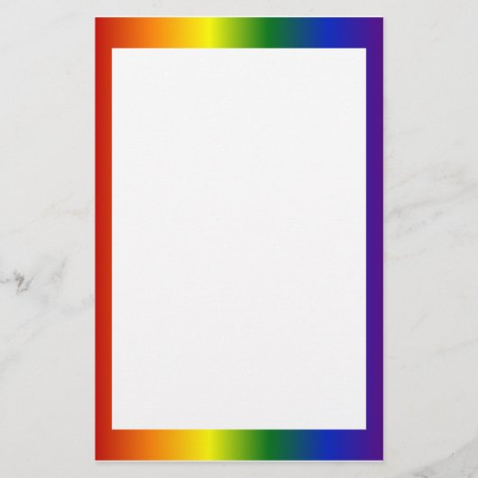 Lijst regenbooggradiënt briefpapier (Voorkant)