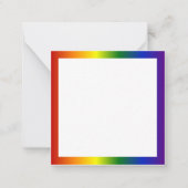 Lijst regenbooggradiënt notitiekaartje (Voorkant)