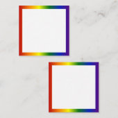 Lijst regenbooggradiënt notitiekaartje (Voorkant / Achterkant)