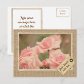  Lijst Reizen Label Roze roze roze overlapping Briefkaart (Voorkant / Achterkant)