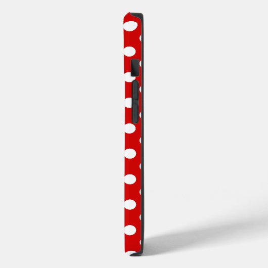 Lijst Rode Polka Dot Black Case-Mate iPhone Case (Achterkant / Links)