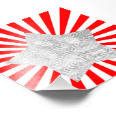 Lijst Rood en wit Foto Afdruk (Hoek)