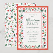  Lijst rood Feestdagenkaart (Voorkant / Achterkant)