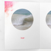 Lijst  roze bergringloop drieluik kaart (Binnenzijde eerst)