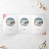 Lijst  roze bergringloop drieluik kaart (Binnen)