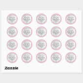  Lijst Roze Bubblegum Productlabels Ronde Sticker (Vel)