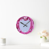 Lijst Roze en Blauwe wandklok (Huis)