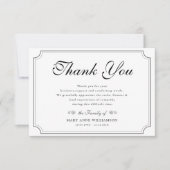  lijst script begrafenis dank u nota bedankkaart (Voorkant)