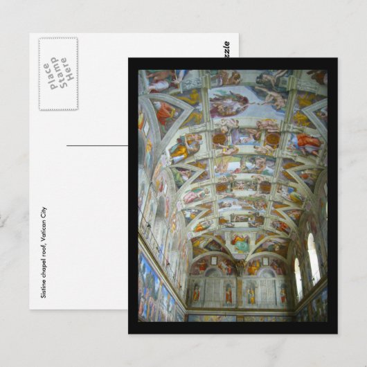 lijst sistine chapel briefkaart (Voorkant / Achterkant)