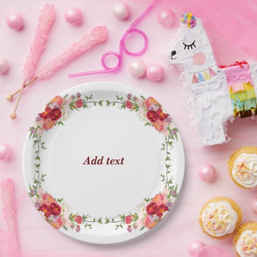  Lijst Sjabloon, , Papieren Bordje (Feest)