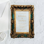 Lijst Smaragd Groen Goud Bruiloft Acryl Uitnodigingen<br><div class="desc">Deze elegante huwelijksuitnodiging is voorzien van een   smaragdgroen en gouden lijst. Pas de goudkleurige tekst aan met uw namen en huwelijksdetails.</div>