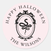  Lijst Snake Halloween Ronde Stickers (Voorkant)