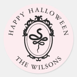  Lijst Snake Halloween Ronde Stickers