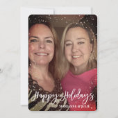 lijst Sneeuwsjabloon voor Prettige feestdagen scri Feestdagenkaart (Voorkant)