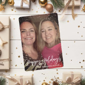 lijst Sneeuwsjabloon voor Prettige feestdagen scri Feestdagenkaart