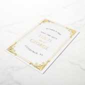   Lijst sparen de Echte Folie van de Datum Folie Uitnodiging (Gedraaid)