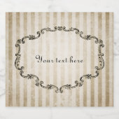   Lijst  Sparkling Wijnetiket (Enkel label)