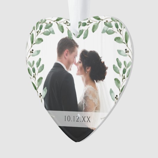 Lijst | Speciale datum en twee foto's Ornament (voorkant)