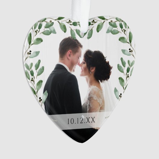 Lijst | Speciale datum en twee foto's Ornament (voorkant)