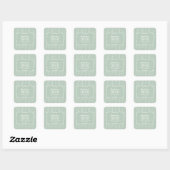  Lijst Stripe Pattern Aangepast Afstuderen Vierkante Sticker (Vel)