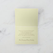 Lijst Sympathie Dank u nota kaart (Binnen)