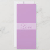 Lijst Tortelduifjes Weddenschap Kaart (Achterkant)