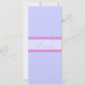 Lijst Tortelduifjes Weddenschap Kaart (Achterkant)