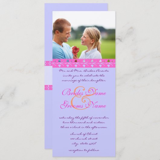 Lijst Tortelduifjes Weddenschap Kaart (Voorkant / Achterkant)