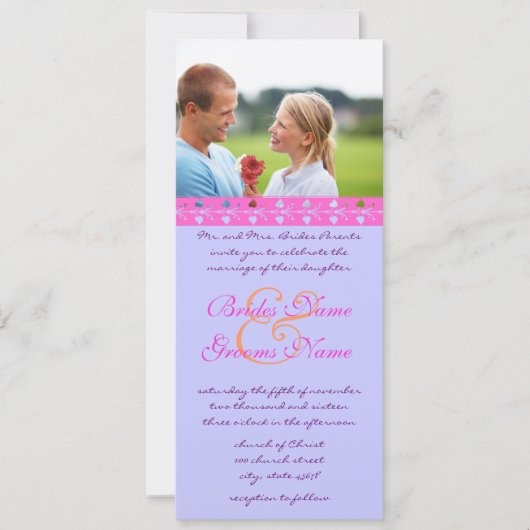 Lijst Tortelduifjes Weddenschap Kaart (Voorkant)