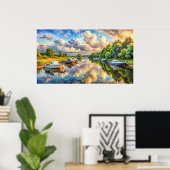 Lijst-tv-ontwerp Poster (Thuiskantoor)