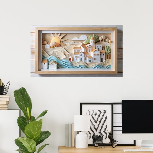 Lijst-tv-ontwerp Poster (Thuiskantoor)