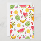 Lijst Two-tti Frutti 2e verjaardag Uitnodiging (Achterkant)