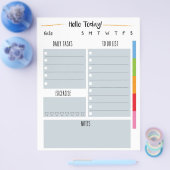 Lijst uitvoeren - Afdrukbare dagelijkse/wekelijkse Flyer (Enkel)