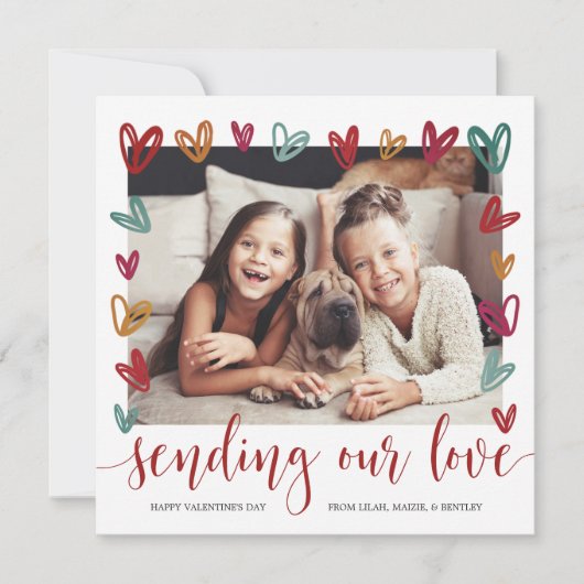  Lijst Valentijnsdag Foto Feestdagenkaart (Voorkant)