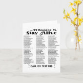 Lijst van 99 redenen om in leven te blijven - gees kaart (Gele Bloem)