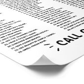 Lijst van 99 redenen om in leven te blijven - gees poster (Hoek)