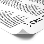 Lijst van 99 redenen om in leven te blijven - gees poster (Hoek)