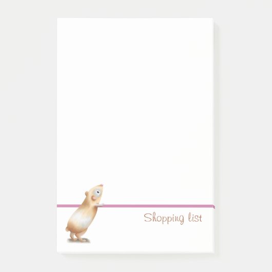 Lijst van aankopen van papegaaiachtigen in Cute Gu Post-it® Notes (Voorkant)