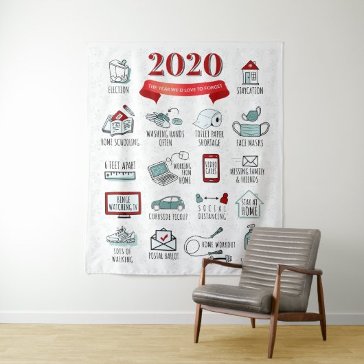 Lijst van activiteiten in quarantaine 2020 wandkleed (In situ)