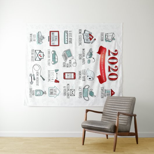 Lijst van activiteiten in quarantaine 2020 wandkleed (In Situ (horizontaal))