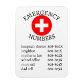 Lijst van alarmnummers magneet (Verticaal)