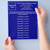 Lijst van bedrijfsproducten of -diensten Blue Flye Flyer (Hand)
