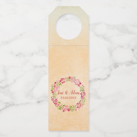 Lijst van Bloemen Flessenhanger (Achterkant)