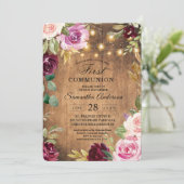 Lijst van  bloemen met licht schoonheid kaart (Staand voorkant)