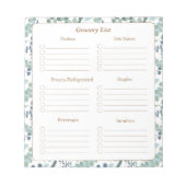 Lijst van boodschappenwinkels notitieblok (Voorkant)