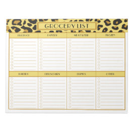 Lijst van boodschappenwinkels notitieblok